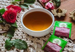 Gaivinanti šalta arbata Tulsi “Sweet Rose” su avietėmis
